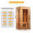 Hongyuan 2-Person Indoor low EMF FAR Infrared Sauna in Hemlock