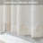 Natural Linen Back Strap Curtains 84" Length for Living Room 2 Panel Pocket Drape Curtains