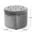 Grey Velvet For Living Room Use, And , 21.66" D X W 16.04" H With Construction, Extra Seat Option, 22" 16.04-2009323101