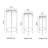 Plant Stands Set of 3 with Ceramic-Top