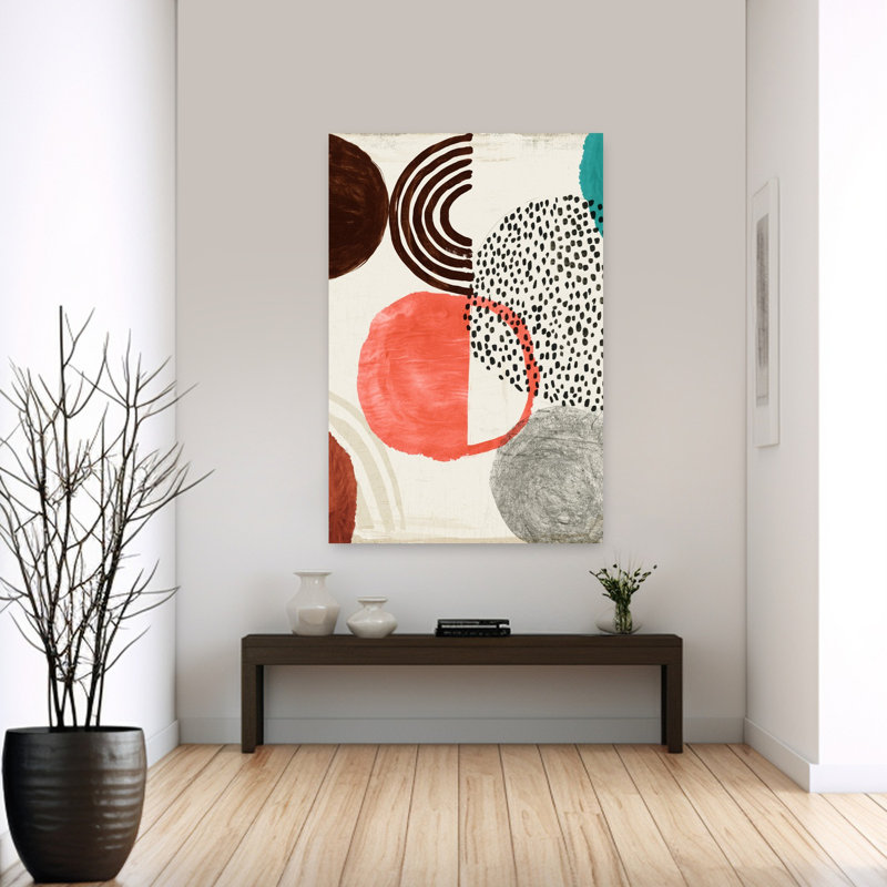 Chipper I, art géométrique abstrait et audacieux, H 60 po x l 40 po