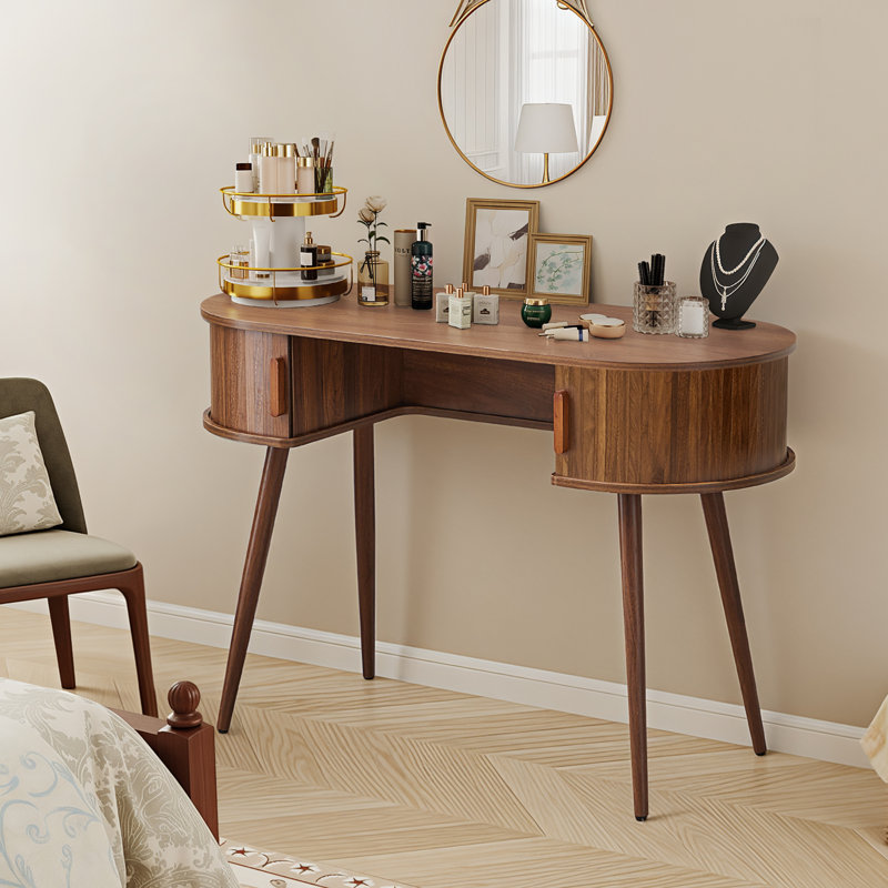 Writing Desk With Storage, Walnut
