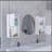 Oba 2-Pc Wall-Mounted Bathroom Medicine Cabinet With Open And Closed Storage-1411291753