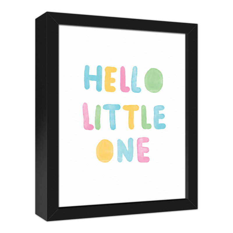 Art sur toile personnalisé Macaulay Hello Little One, H 11 po x l 14 po x P 1,25 po, Toile tendue