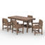 Table de salle à manger d'extérieur en PEHD 67,91 po-117497993
