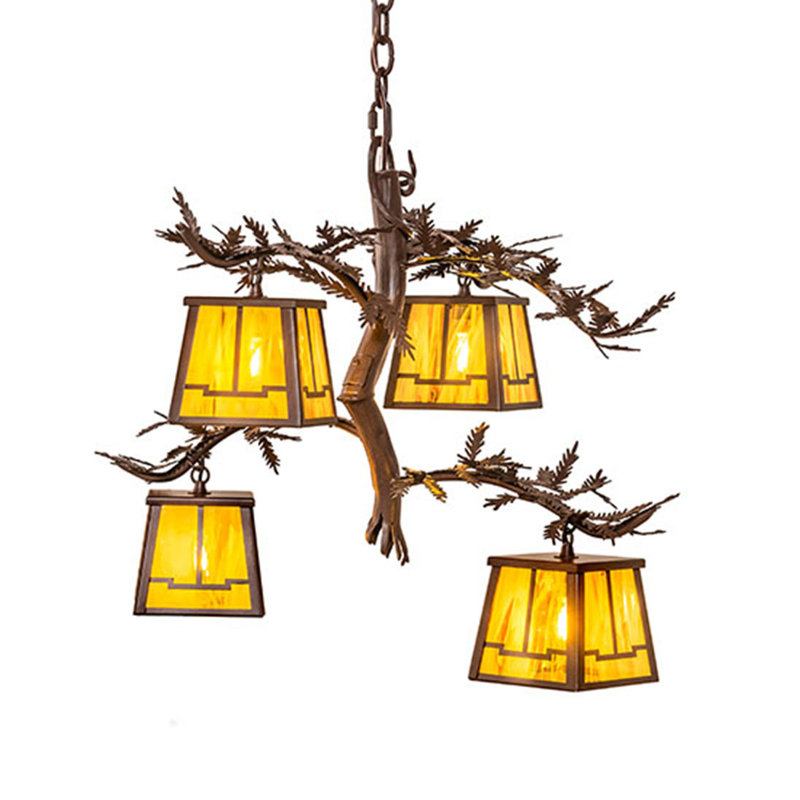 Pine Branch 4 - Light Chandelier