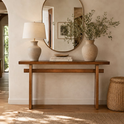 Console étroite de 140 cm (55 pouces) pour l'entrée et derrière un canapé