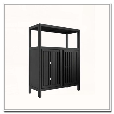 Armoire de rangement grande capacité en bambou