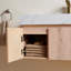 Meuble-lavabo flottant de 36 po avec lavabo en céramique, plateau en pierre frittée et tiroir Muri-118216208-128868428-128868423