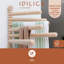 KitchenCraft Idilica Beechwood 6-Rail Wall Rack