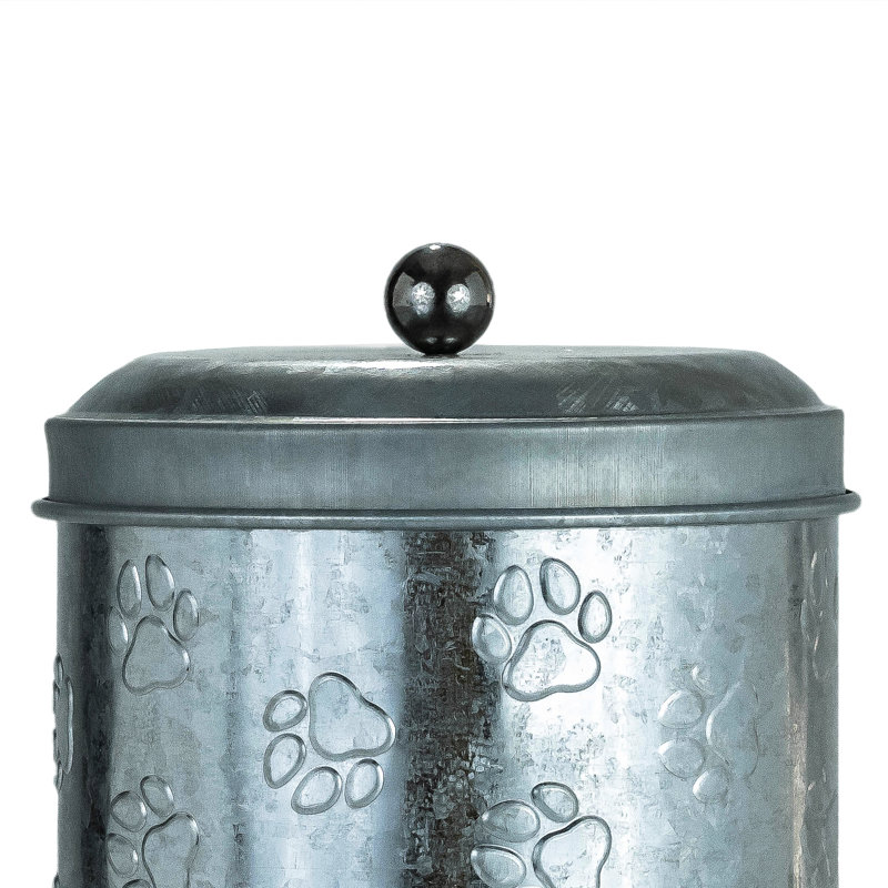 Pot à friandises galvanisé, H 8 po x l 5,5 po x P 5,5 po