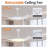 42 Inch Retractable Ceiling Fan,Low Profile Ceiling Fan With Light And Remote,Modern Black Fan With Retractable Blades For Dinning Room Living Room Bedroom,Dimmable,Timer Setting-1257193705