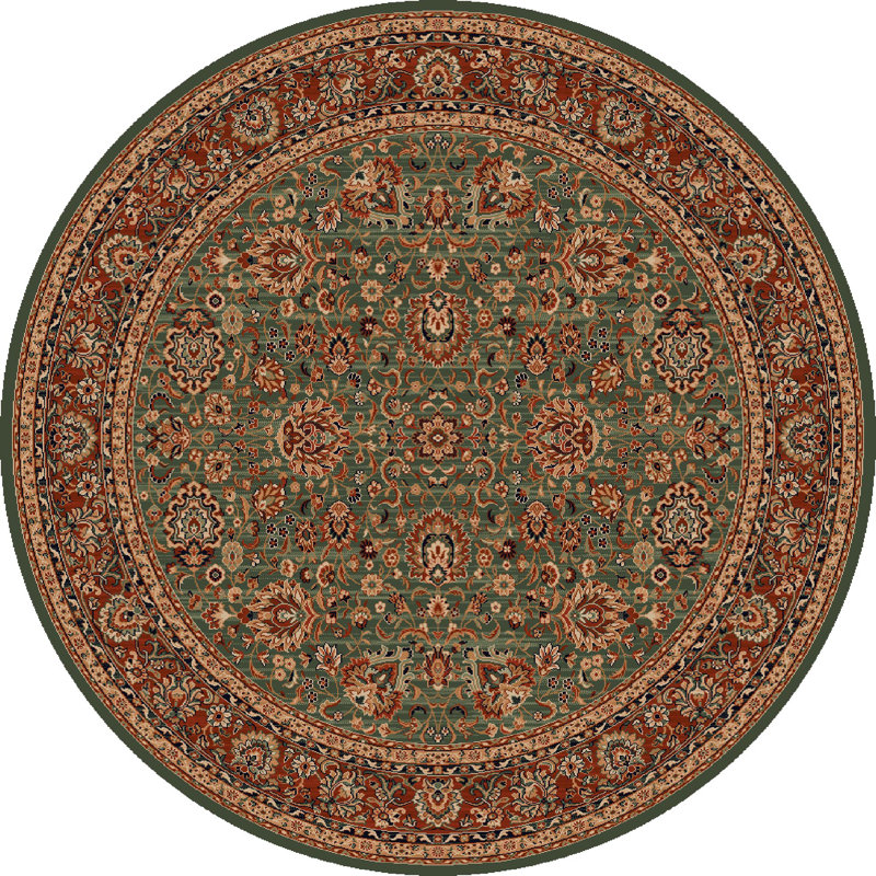 Balaton Oriental Wool Area Rug, Round 200cm