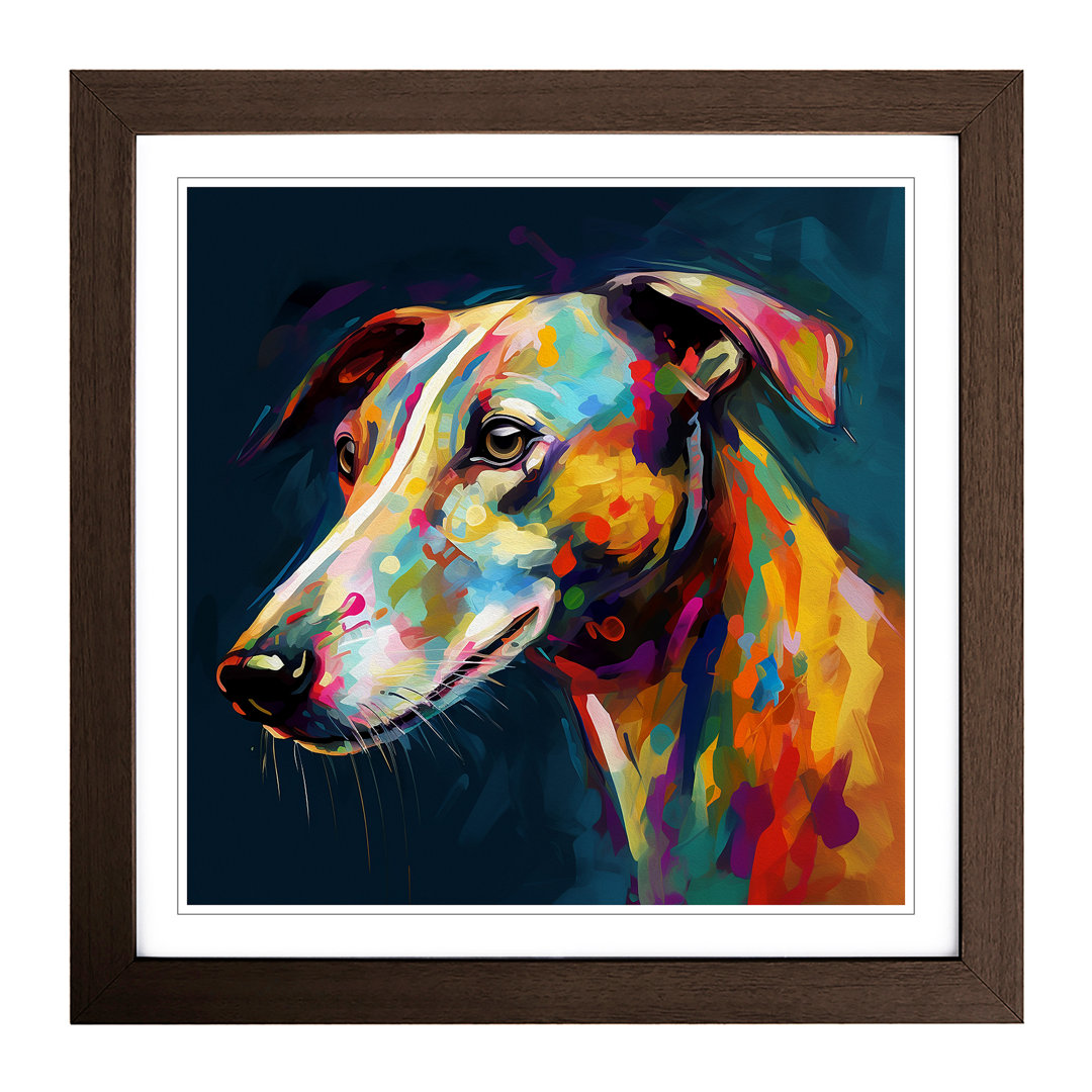 Greyhound Dog Abstract No.3 - Print