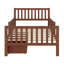 Lit plateforme en bois: garde-corps double face et deux tiroirs de rangement inclus-847280316-847280315