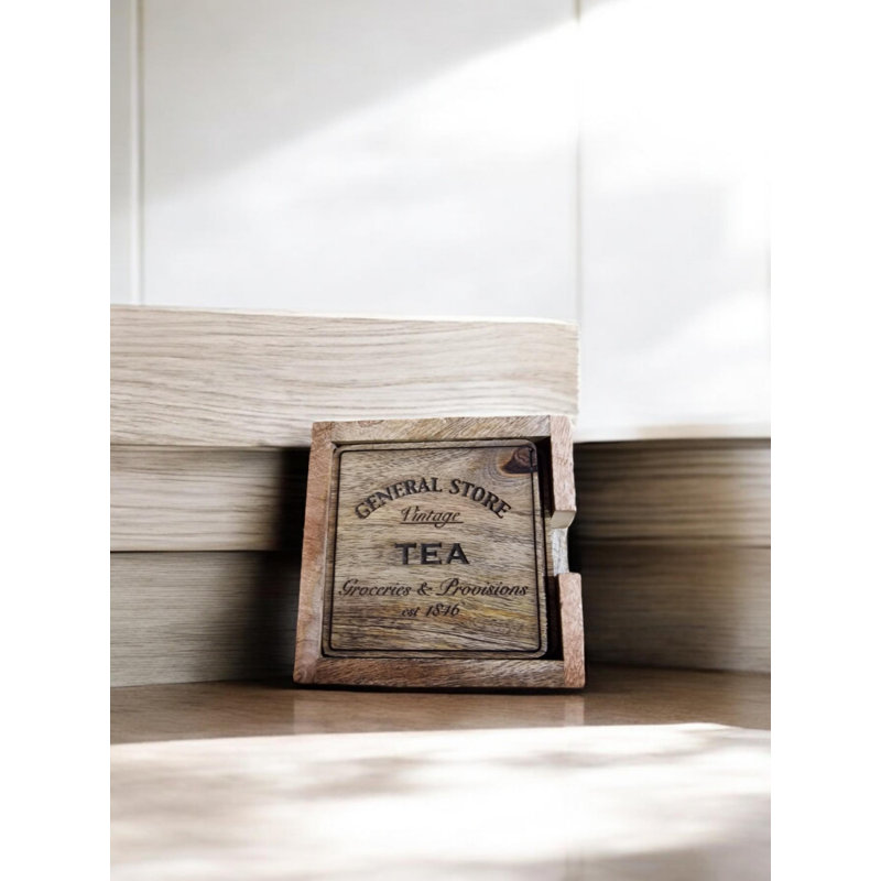 Geko Square 4 Piece Coaster Set