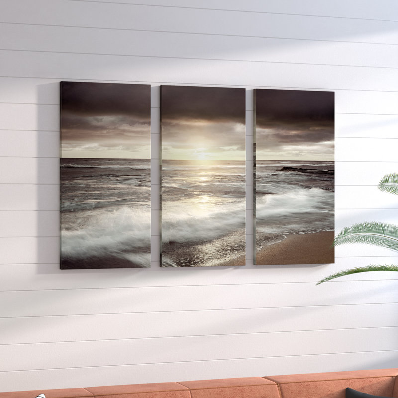 «Sunset Beach», reproduction d'art sur toile, H 40 po x l 60 po x P 1,5 po