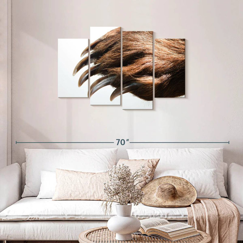 Brampt Brown Bear Claws, 27" H x 43" W