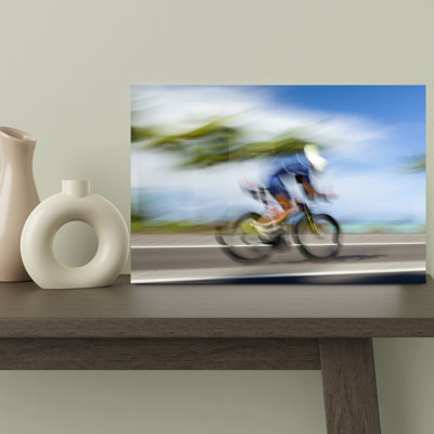 Pro Rider On Bike Phase Of Ironman World Championship, Hawaii, Usa Contemporary Wall Art