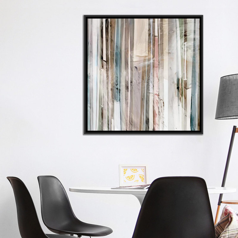 « discrète ii », reproduction sur toile, H 18 po x l 18 po x P 1,5 po, Toile avec cadre noir