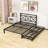 Metal Platform Bed with 2 Drawers-1514307474