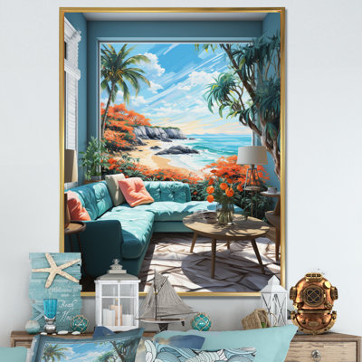 «Beach Photo Tropical Vibes XXIV - Nautical & Beach», reproduction d'art sur toile