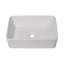 Lavabo de salle de bain rectangulaire en céramique émaillée L 19 po x l 14 po avec coins arrondis