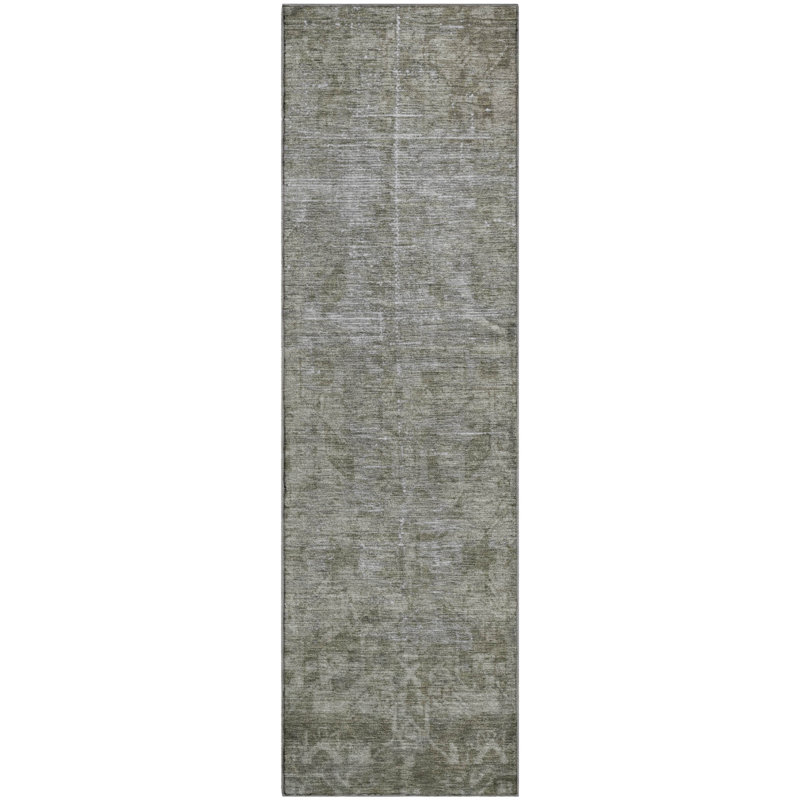Premium Machine Washable Larock AMF1228 Global Rug, Runner 2'3" x 7'6"