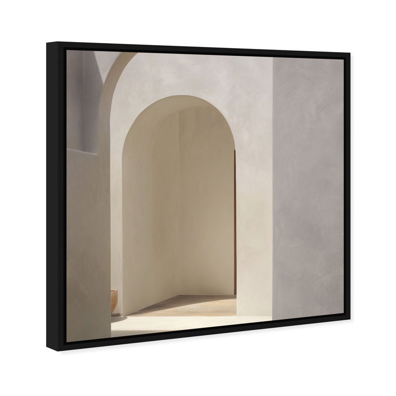 Desert Modernism IV Abstract Canvas Print by Oliver Gal, Black Frame, 12 x 12, 21" H x 21" W, Black Floater Frame