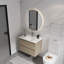 Meuble-lavabo mural 30 po avec lavabo en céramique-580707064
