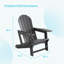 HDPE Folding Adirondack Chair with Cup Holder