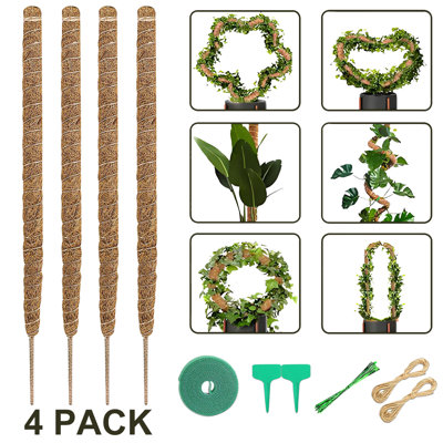 28Inch Bendable Moss Pole For Indoor Climbing Plants