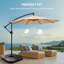 Base de parasol de patio en PEHD de qualité supérieure, base de support de parasol de 225 lb-129208377