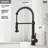 Edison 19" H 1-handle Pull-Down 2-Function Sprayer Kitchen Faucet-25293737-28294596