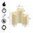 Battery Operated LED Candles with Flickering Flame - 3 Piece-322832711