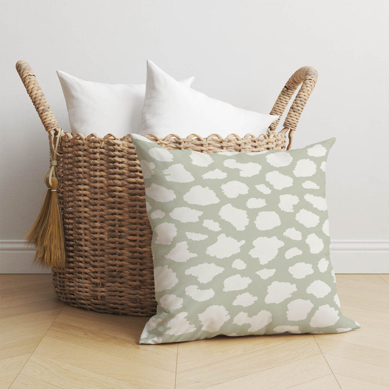 Coussin Animal Spot, Vert clair, H 20 po x l 20 po
