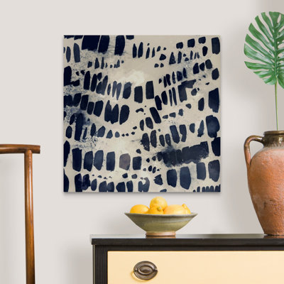 indigo Markings I by Victoria Barnes - Painting Print on Canvas