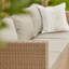 Luzi 4 Seater Rattan Garden Corner Sofa Set with Lean Over Parasol - Natural Weave-1077689749