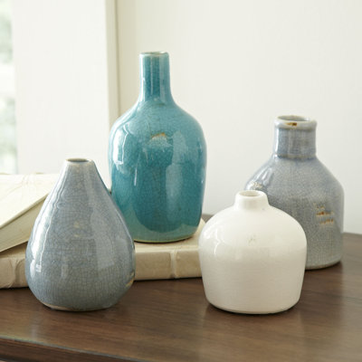 Round Stoneware Vases