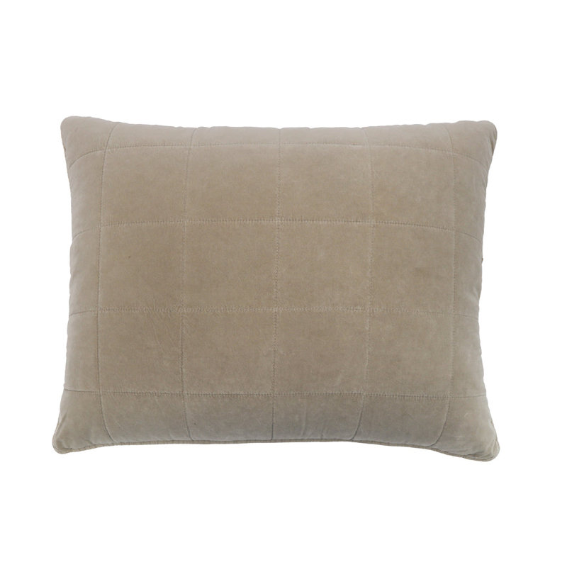 Amsterdam Lumbar Pillow Cover & Insert, Taupe