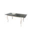 McQuilkin Extendable Glass Top Solid Wood Base Dining Table-2073697366-2073697364