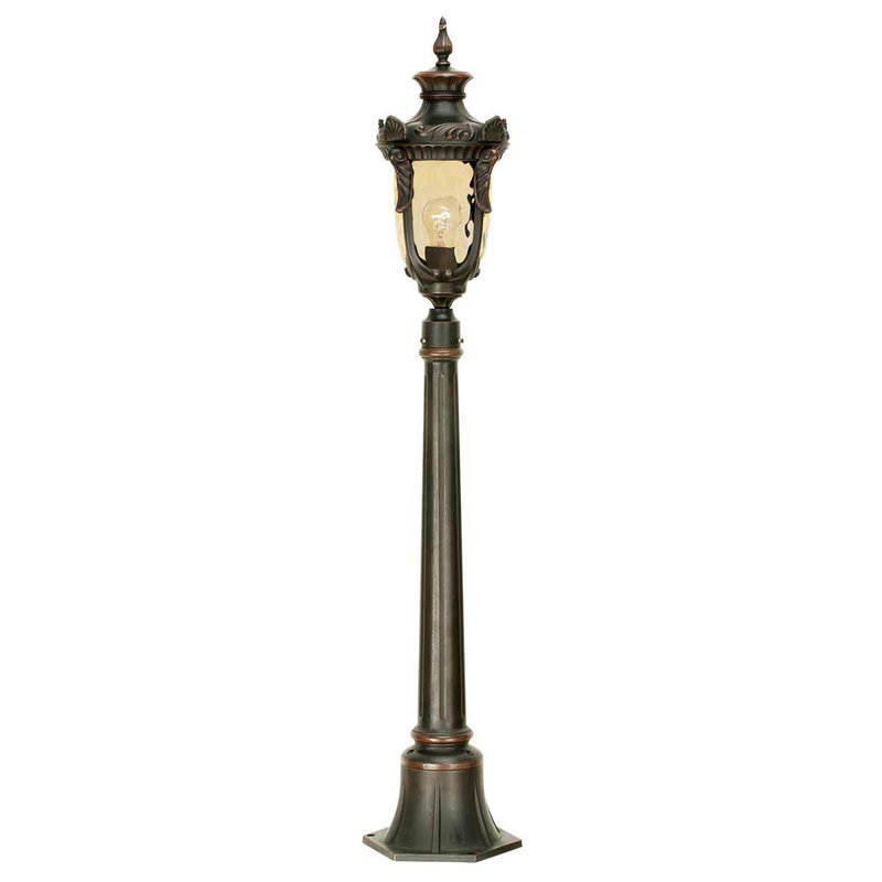 Greenville Transparent Lamp Post (Full), Old Bronze