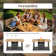 Rectangular Outdoor Gas Fire Pit Table with Storage Space