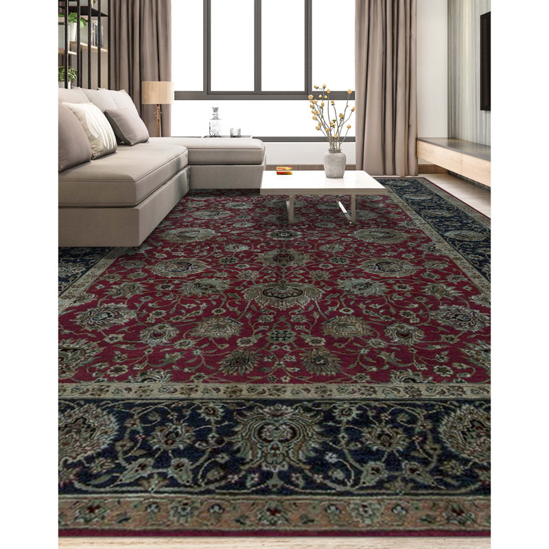 Dharma Oriental Area Rug in Red/Black