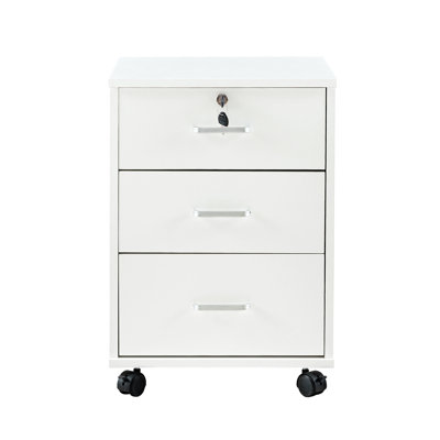 40cm Wide 3 -Drawer Mobile File Cabinet