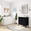 Meuble-lavabo simple 30 po avec plateau en métal Kiauna