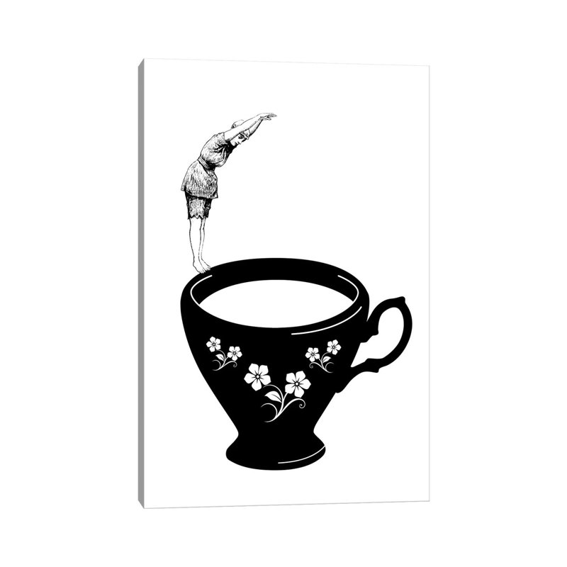 Dive In Tea Cup by Amy & Kurt Berlin - Wrapped Canvas Gallery-Wrapped Canvas Giclée, 20.32 cm H x 30.48 cm W