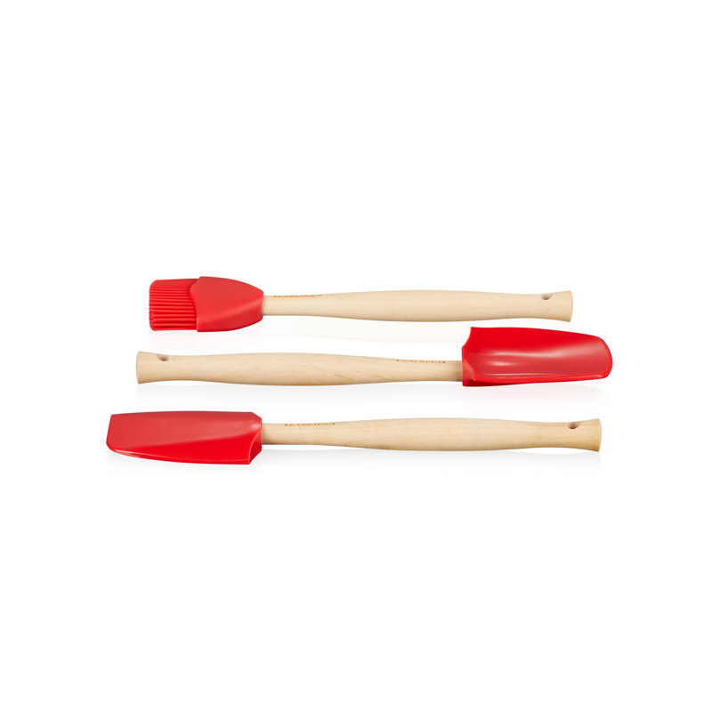 Le Creuset Set of 3 Craft Spatula's, Cerise