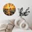 Horloge murale Sunset Ocean Paddleboarder
