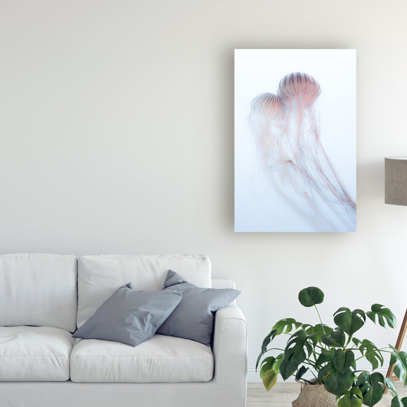 Reproduction d’art sur toile « Lovers rose méduse » par Takeshi Marumoto